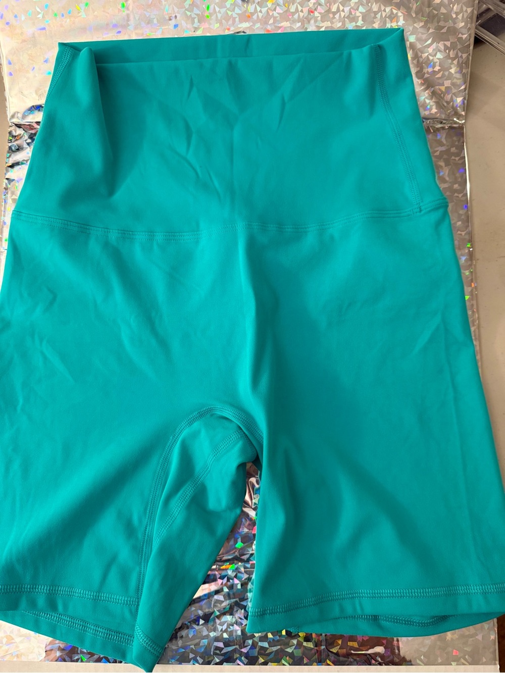 HALARA Teal High-Rise Bike Shorts